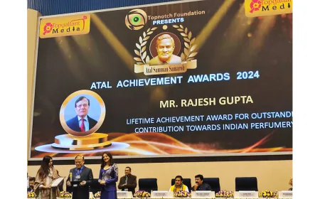 Lifetime Award For Outstanding Contribution To Indian Perfumery Was Bestowed Upon Rajesh Gupta, VCPL