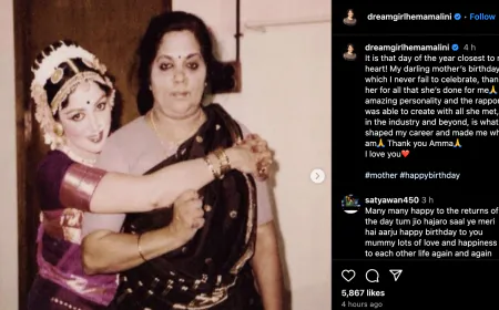 'Dream Girl' gets emotional on mother's birth anniversary; Writes, 'Amma made me what I am'