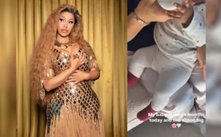 Cardi B Shares Adorable Video Celebrating Daughter's 4-Month Birthday