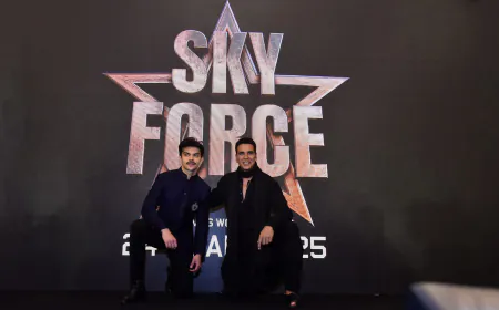 Patriotic Colors Shine Bright at the Grand Promotion of Akshay Kumar's Film 'Skyforce'