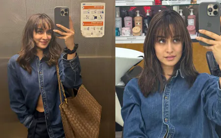 Shraddha Kapoor Turns Heads with Her Stylish Fringe Haircut