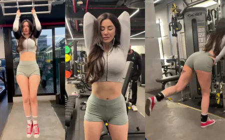Giorgia Andriani Inspires Fans with Her Latest Fitness Video: 'Burning Off the Sins of 2024'