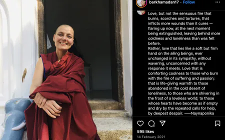Actress Barkha Madan left the world of glamour and became a Buddhist monk