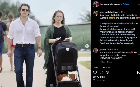 Superman fame Henry Cavill becomes father, shared picture with girlfriend Natalie and child