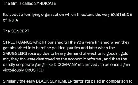 Ram Gopal Varma announced the new film 'Syndicate', also revealed the story