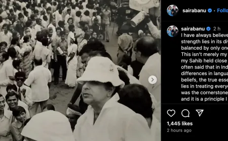 'Let us respect the ideals that make India unique', Saira Banu's appeal on Republic Day