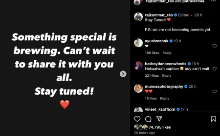 'We are not becoming parents yet', Rajkumar Rao-Patralekha shared a cryptic post