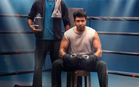 'Idly Kadai' new poster released, showcasing Arun Vijay as boxer, Dhanush also shows a strong style