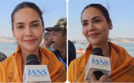 Actress Esha Gupta reached Mahakumbh as a Sanatani, took a holy dip