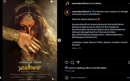 Sonakshi is going to debut in South Industry with 'Jatadhara', first glimpse revealed on Women's Day