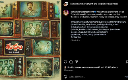 Samantha announced the first film of her production company, will take over the chair of producer