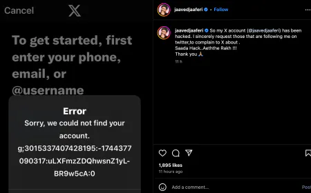 Jaaved Jaaferi's appealed to the fans to complain about ex-account got hacked