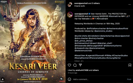 Sooraj Pancholi seen as a warrior in new motion poster of 'Kesari Veer' 