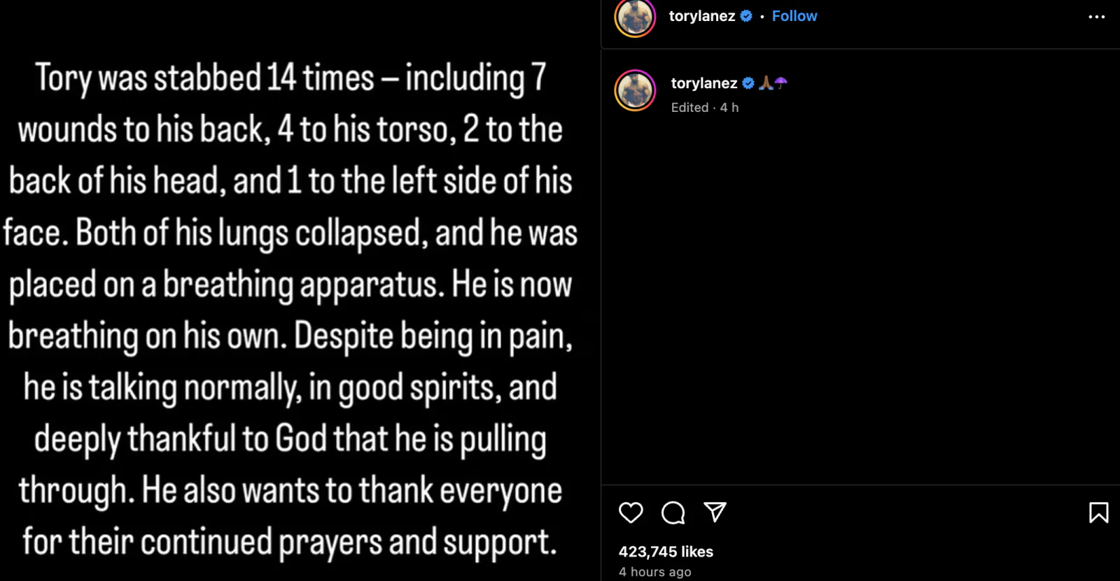 Famous rapper Tory Lanez was fatally attacked in jail, stabbed 14 times; Know how is his condition now