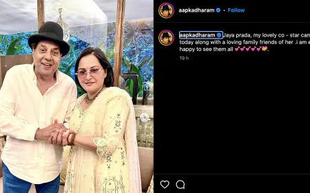 Dharmendra was delighted to meet this veteran Bollywood actress, both of them did 16 films together