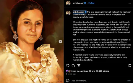 Anil Kapoor wrote an emotional note on social media after the death of mother Nirmal Kapoor, said- I have…