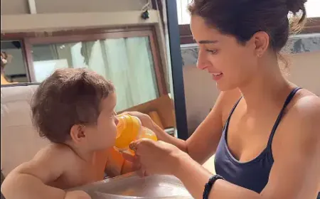 Ananya Panday shared pictures on social media of playing with her nephew River