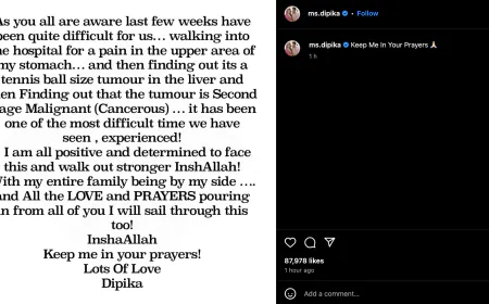 Dipika Kakar has second stage cancer, said - 'Keep me in your prayers'