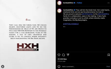 Big news for Hrithik's fans, the actor will do a film with the makers of 'KGF'