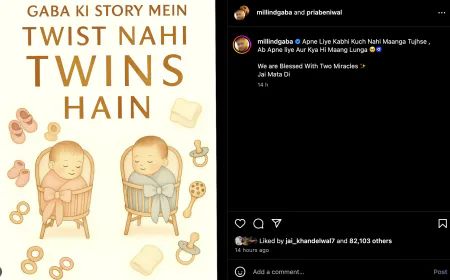 Milind Gaba is filled with joy after becoming the father of twins