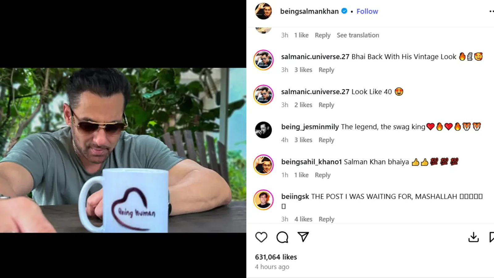 Fans went crazy after seeing Salman Khan's photo, users said- 'Legend Swag King'