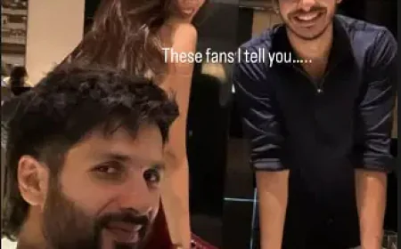 Actor Shahid Kapoor's fans stay with him, family moment with wife and brother goes viral