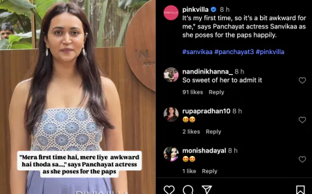 Panchayat's Rinki came in front of paparazzi for the first time, said- it is a bit strange for me