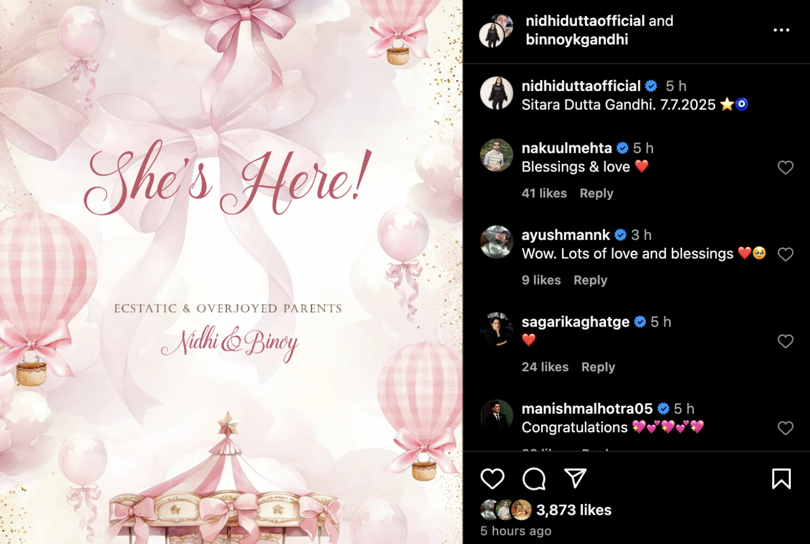 'Border 2' producer Nidhi Dutta gives birth to a daughter, JP Dutta becomes a grandfather; Celebs congratulate