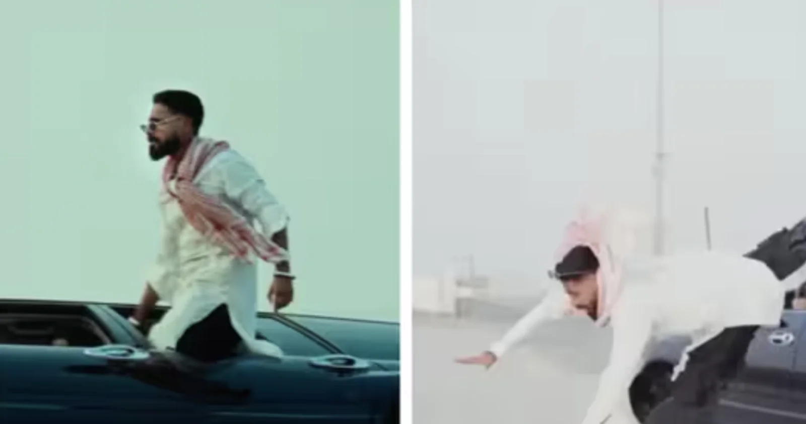 Rapper Emiway Bantai fell from a moving car on the road, stunt proved costly