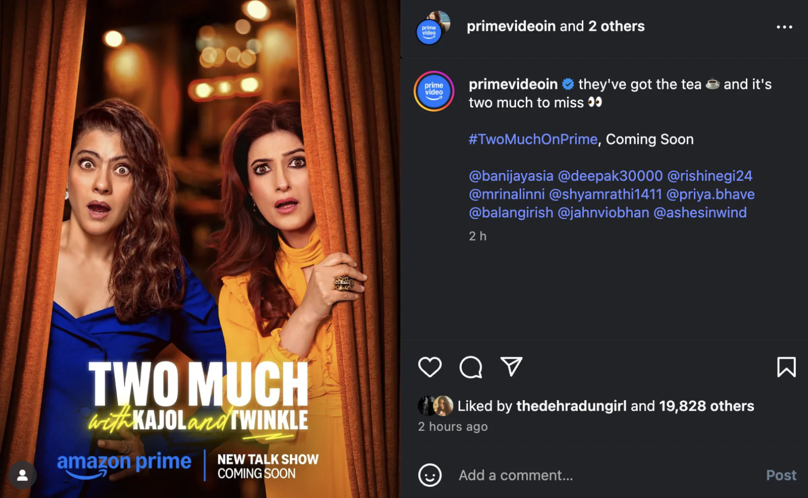 Twinkle Khanna and Kajol are starting a new talk show 'Too Much' together, fans are excited