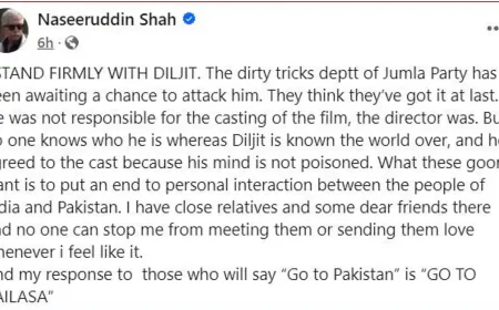 Ashok Pandit surrounded Naseeruddin Shah for supporting Diljit, said- 'They call us goons'