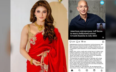Was Urvashi Rautela Set To Marry Amazon Founder Jeff Bezos Before Lauren Sanchez? Rumours Spark Global Buzz