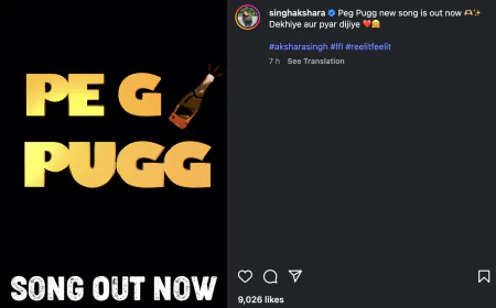 Bhojpuri actress Akshara Singh's swag shown in Punjabi song, Peg Pugg song shows her flair