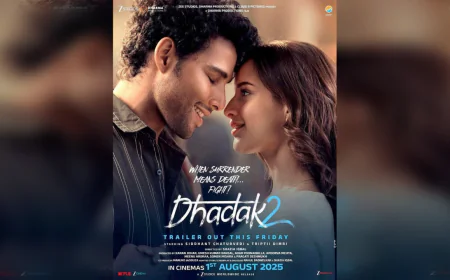 Siddhant Chaturvedi Ignites Buzz with Fiery Poster Reveal for Dhadak 2