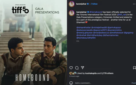 Karan Johar shared the good news, 'Homebound' will be screened at Toronto International Film Festival