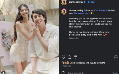 Ahaan Pandey's sister Alanna expressed happiness on the success of 'Saiyaara', wrote- 'The world saw a star, I...'