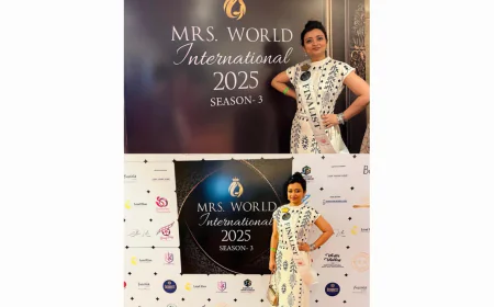 Pinky Dey Winner of Subtitle Mrs. Vivacious At  Mrs. World International 2025