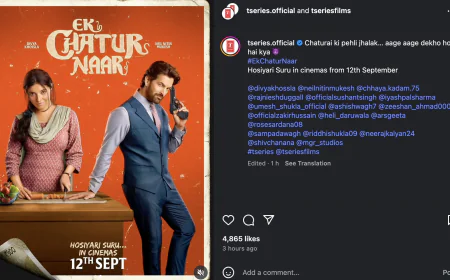 Neil will be trapped in the cunningness of Divya Khosla who has become 'Ek Chatur Naar', the first look of the film is out