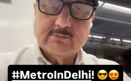 Anupam Kher’s Delhi Metro Ride Sparks Buzz, Fans Link It to His Film Metro In Dinon