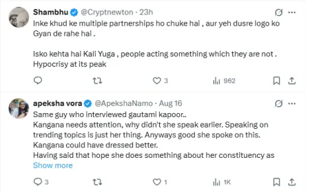 Kangana Ranaut Sparks Debate, Calls Dating Apps ‘Gutter of Society’ and for ‘Unsuccessful People’