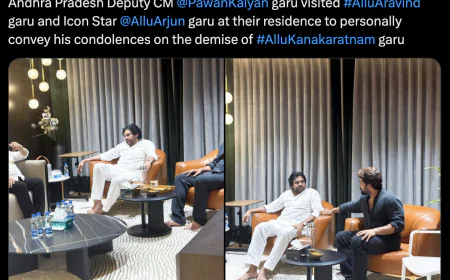 Pawan Kalyan reached Allu Arjun's house, condoled the death of the actor's grandmother