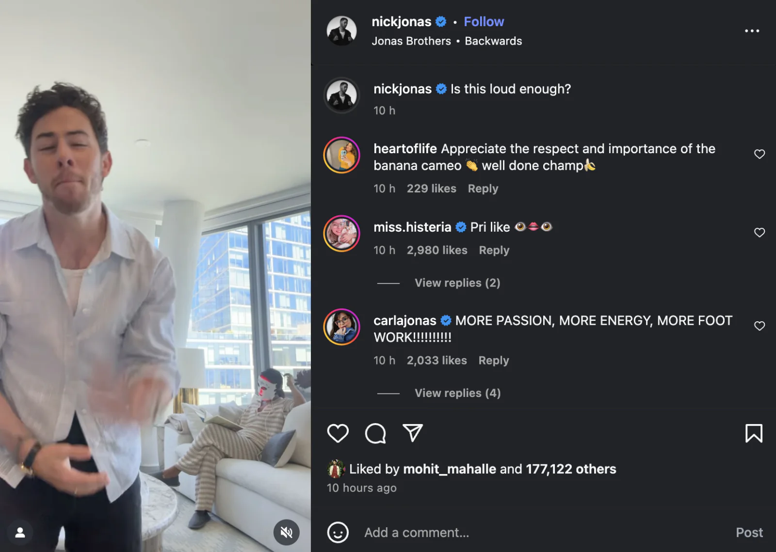 Nick Jonas’ Singing Leaves Priyanka Chopra Running Out of the Room