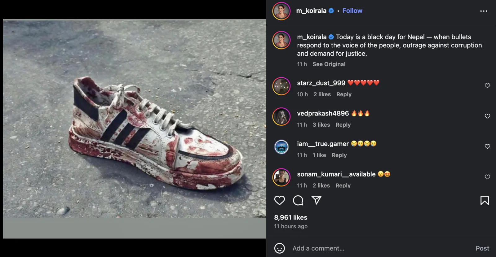 Manisha Koirala's emotional note over Nepal violence, said - the answer to the demand for justice is bullets…