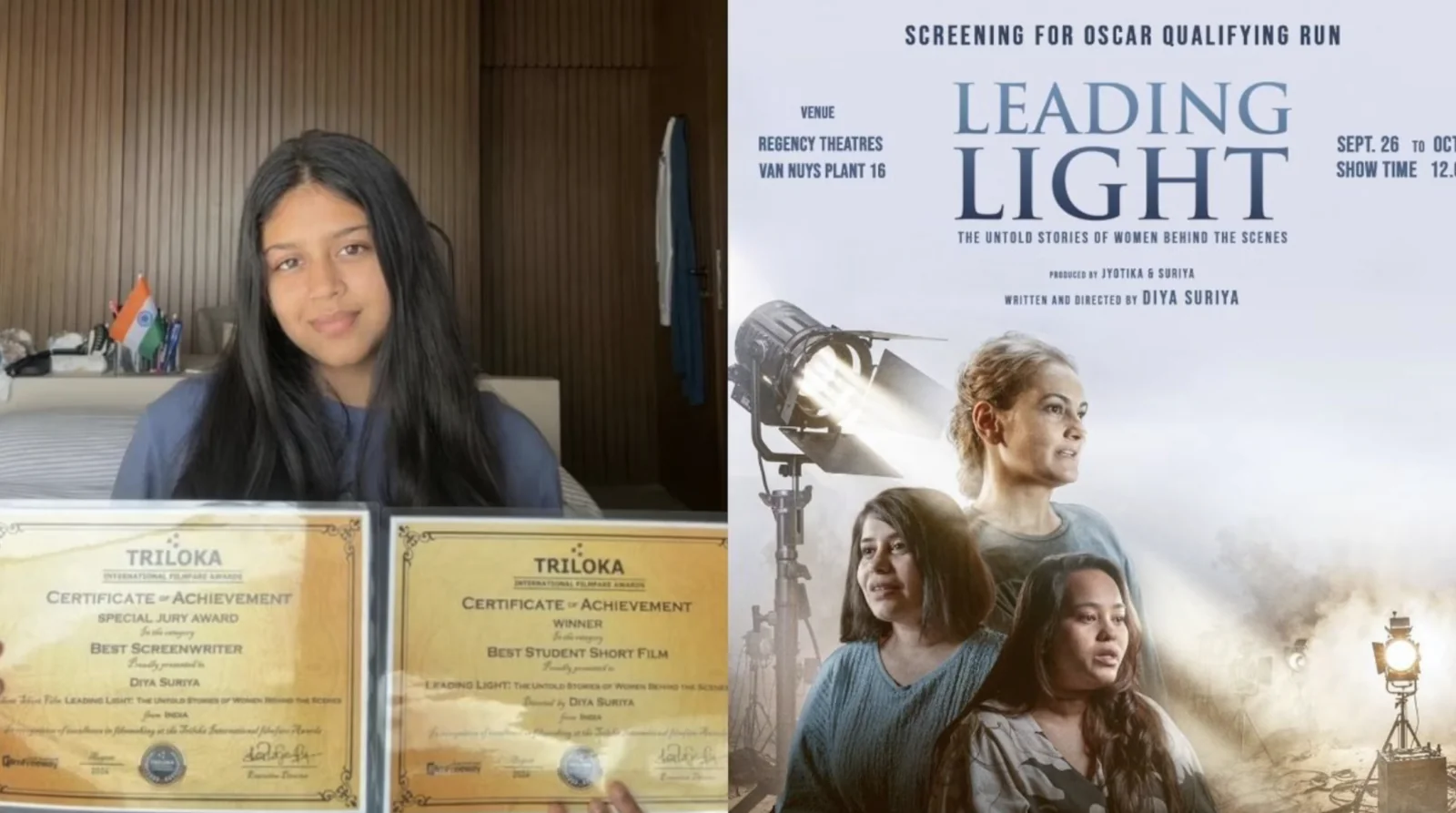 Suriya and Jyothika's daughter Diya enters films, makes directorial debut with 'Leading Light'