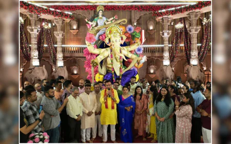 Whispering into Lord Ganesha’s Ear Fulfills Wishes – Every Year 50 to 80 Devotees Place Idols in Gratitude at the Mandap