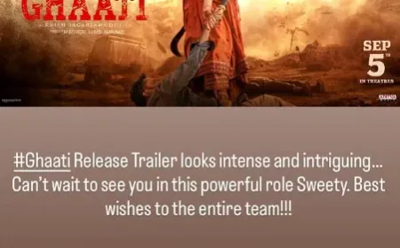 Prabhas Praises Ghaati Trailer, Excited to See Anushka Shetty’s Powerful Role