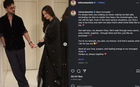 Ankita prayed for the speedy recovery of husband Vicky Jain, said - we are together even in storms...