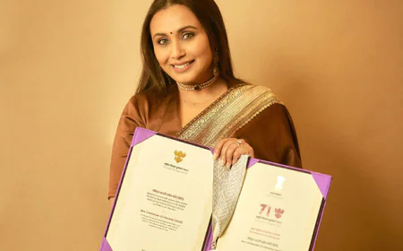 "This honor means the world to me," Rani Mukerji reacts after receiving the National Award
