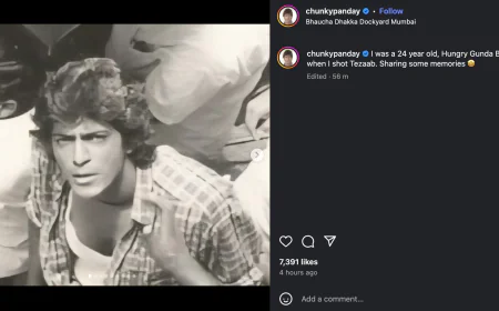 Chunky Pandey Calls Himself a “Hungry Punk Kid” While Sharing Tezaab Memories