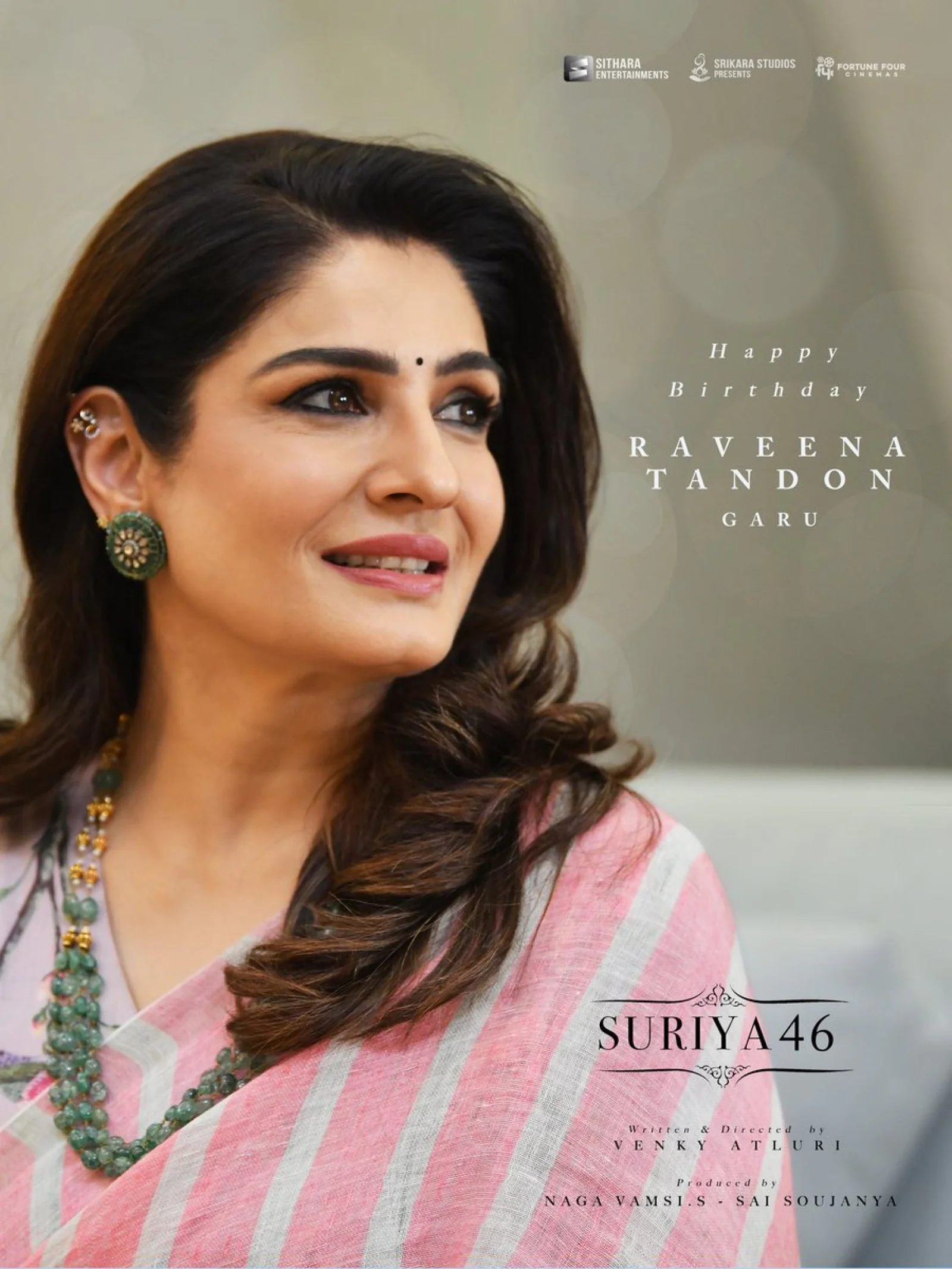 Raveena Tandon Joins the Cast of Suriya’s ‘Suriya 46’; Makers Share Warm Birthday Wishes